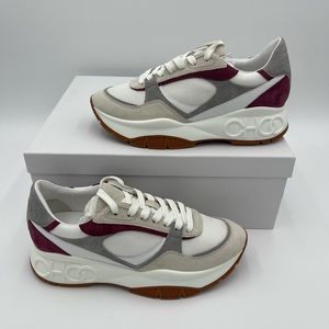 Jimmy Choo Landon F Sneaker Bordeaux / Merlot / White 39.5